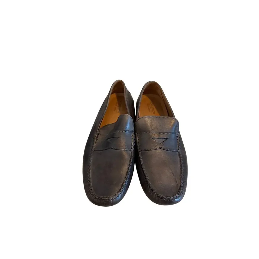 Nordstrom Men's 10.5 Black Cody Driving Leather Closed Toe Loafers